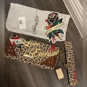 Ed Hardy clutch purse